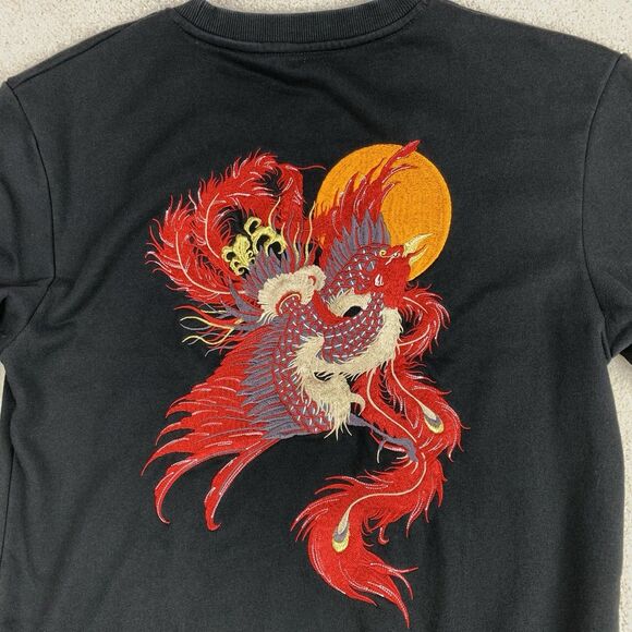 Koisea Embroidered Phoenix Crewneck Pullover Sweatshirt Men’s XL - Picture 4 of 14